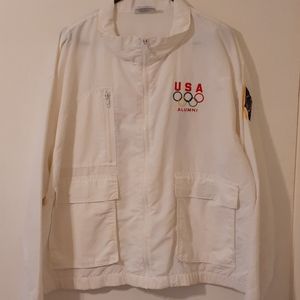 USA OLYMPIC ALUMNI WINDBREAKER JACKET LARGE
